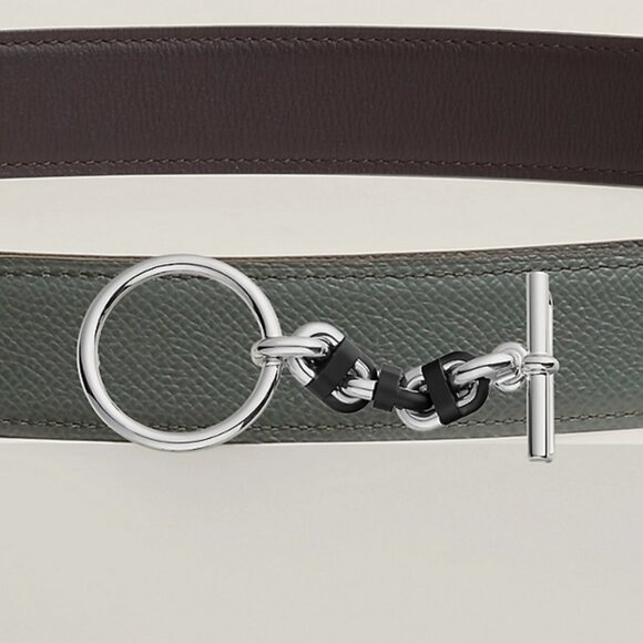 Boucle de ceinture Sailor & Cuir de ceinture réversible 32 mm - Picture 1 of 1